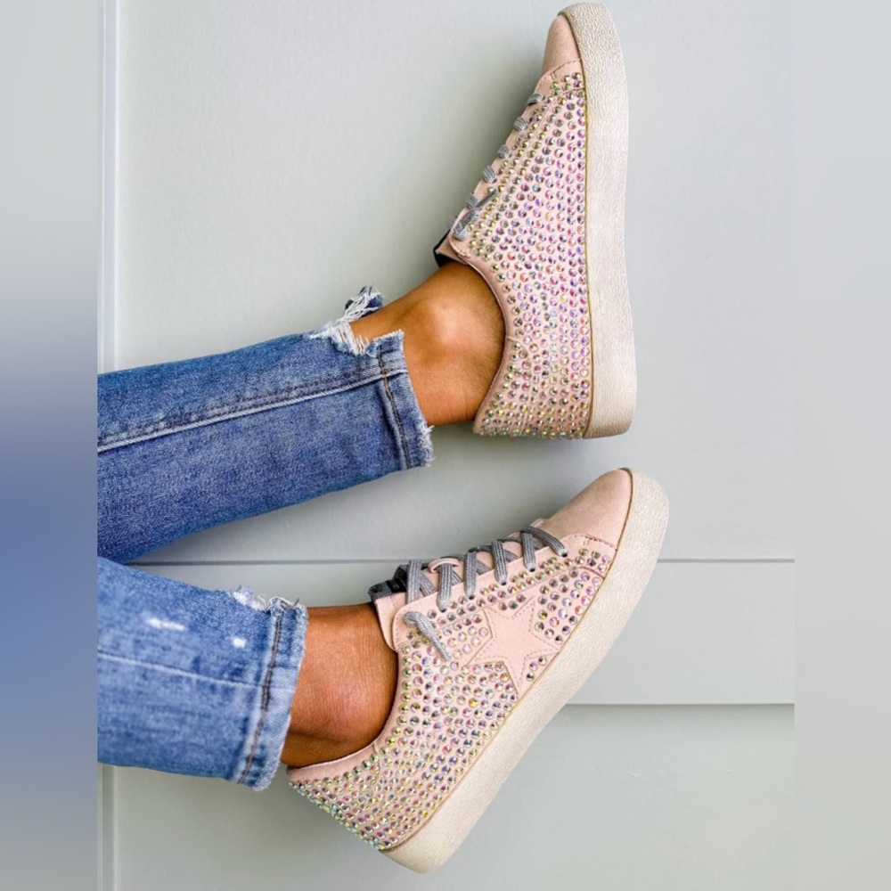 VICI Rhinestone tennis shoes
